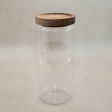 Medium Glass Jar with Acacia Lid